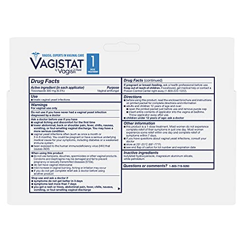 Vagistat 1 Day Single-Dose Yeast Infection Treatment for Women, Antifungal Ointment Helps Relieve VagisilBuy Supplements Australia