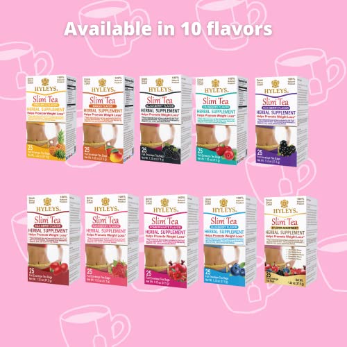 Hyleys Slim Tea Goji Berry Flavor - Weight Loss Herbal Supplement Cleanse and Detox Hyleys TeaBuy Supplements Australia