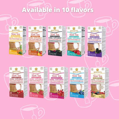 Hyleys Slim Tea Goji Berry Flavor - Weight Loss Herbal Supplement Cleanse and Detox Hyleys TeaBuy Supplements Australia