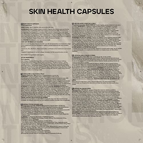 Bulk Skin Health Supplement Capsules, Collagen, Vitamin C, Iodine, Pack of 120 BulkBuy Supplements Australia