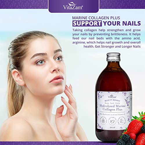 Diamond Elixir Marine Liquid Collagen Type 1 & 3 Hydrolysed Collagen Peptides 10000mg VitaZamBuy Supplements Australia