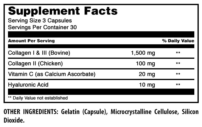 Amazing Formulas Advanced Collagen Supplement | Collagen Type I, II & III with Vitamin C & Hyaluronic | 1600 Mg Per Serving | 90 Capsules | Non-GMO | Gluten-Free | Made in USA Amazing NutritionBuy Supplements Australia