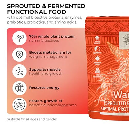 ANCESTRAL SUPERFOODS: Vegan Superfood Protein Powder, Gluten-Free Alkaline Fibre Supplement ANCESTRAL SUPERFOODS SPROUTED FOR LIFEBuy Supplements Australia