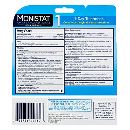 MONISTAT 1-Dose Yeast Infection Treatment, 1 Ovule Insert & External Itch Cream MonistatBuy Supplements Australia