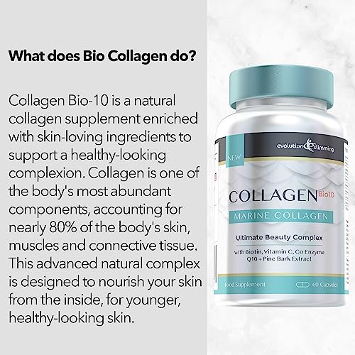 Collagen Bio-10 with Marine Collagen, Biotin & Co-Enzyme Q10 (60 Capsules) Evolution SlimmingBuy Supplements Australia