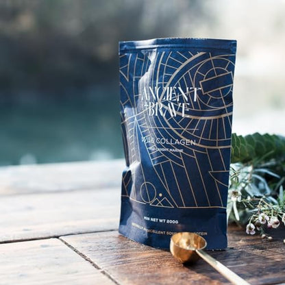Ancient + Brave Wild Collagen 200g - Wild Caught Marine Collagen Powder - 100% Hydrolysed Collagen Peptides (Fish) Ancient + BraveBuy Supplements Australia