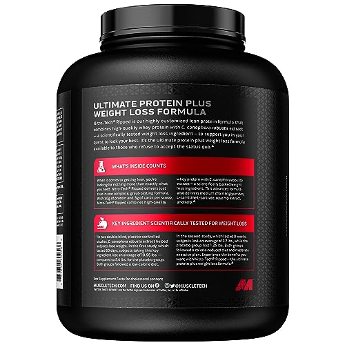 MuscleTech Nitro-Tech Ripped Lean Whey Protein Powder Whey Protein Isolate Weight MuscleTechBuy Supplements Australia
