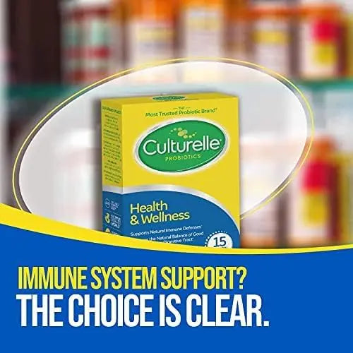 Culturelle Health & Wellness Daily Probiotic Supplement For Men & Women, Helps Support Your Immune System, Occasional Diarrhea, Gas & Bloating, 15 Billion CFUs, Non-GMO, 50 Count CulturelleBuy Supplements Australia