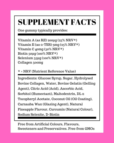 Collagen Gummies with Vitamins for Women Men Adults - Skin, Hair, Nail & Cartilage Health Pure Food SupplementsBuy Supplements Australia