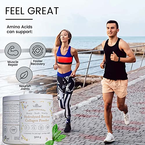 Vitazam Bovine Collagen Peptides - Hydrolyzed Type 1 & 3 Collagen Powder Protein Supplement for Healthy VitaZamBuy Supplements Australia