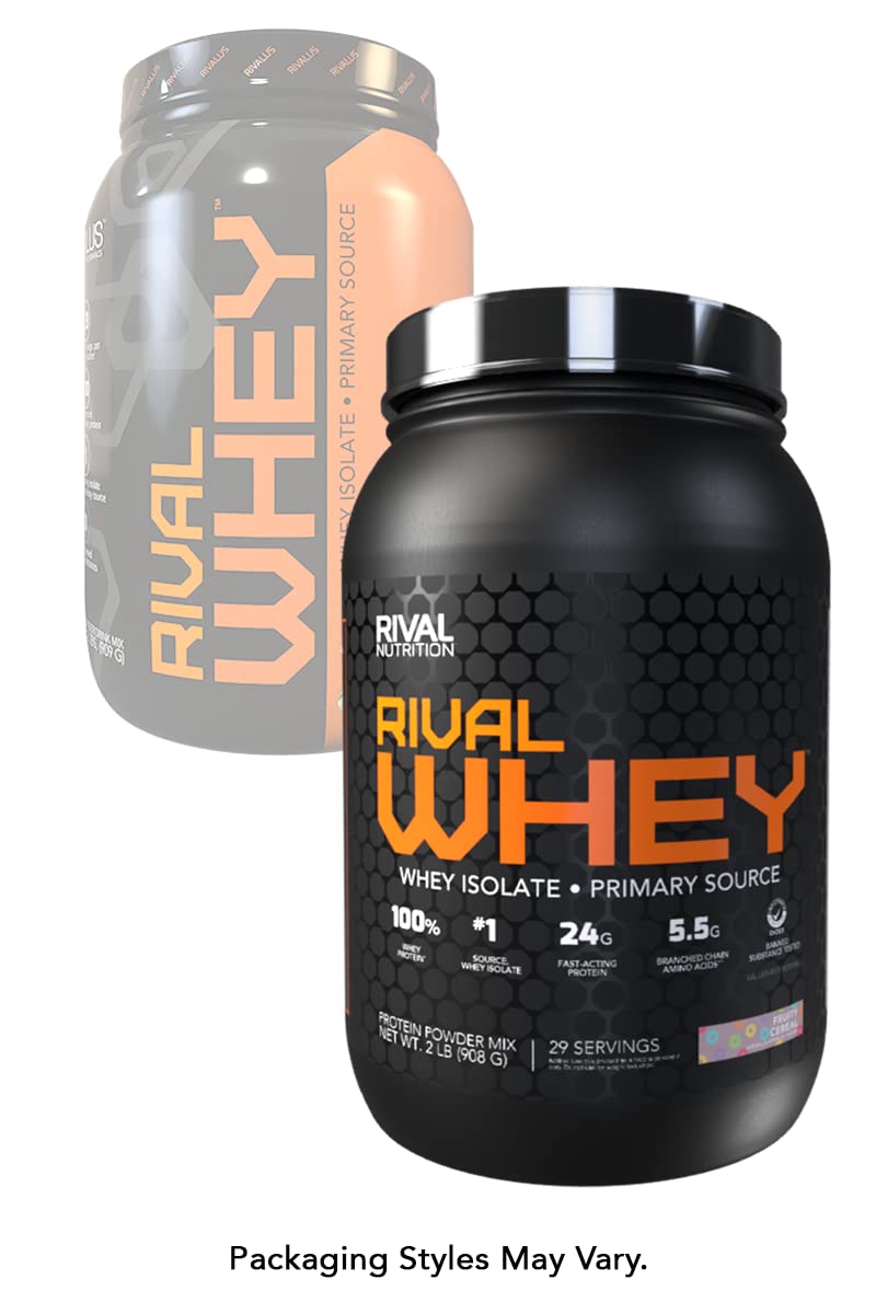 Rivalus Rivalwhey – Fruity Cereal 2lb - 100% Whey Protein, Whey Protein Isolate Primary RivalusBuy Supplements Australia