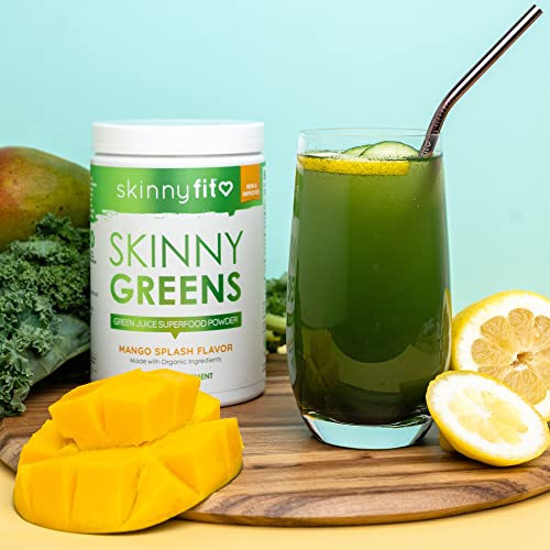 SkinnyFit Mango Splash Skinny Greens, Green Juice Superfood Powder, Natural Energy SkinnyFitBuy Supplements Australia
