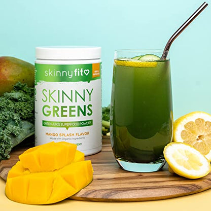 SkinnyFit Mango Splash Skinny Greens, Green Juice Superfood Powder, Natural Energy SkinnyFitBuy Supplements Australia