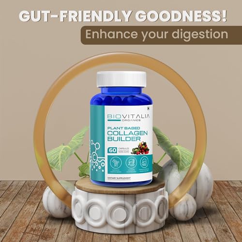 Biovitalia Plant Based Collagen Builder Capsule with Biotin & Vitamin C | Dietary Supplement for Men & Women BIOVITALIA ORGANICSBuy Supplements Australia