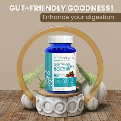 Biovitalia Plant Based Collagen Builder Capsule with Biotin & Vitamin C | Dietary Supplement for Men & Women BIOVITALIA ORGANICSBuy Supplements Australia