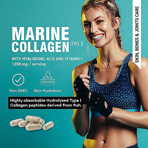 Marine Collagen Supplement 1200mg with Hyaluronic Acid & Vitamin C Hydrolysed Peptides Powder MAX VITA MAXIMUM VITALITYBuy Supplements Australia