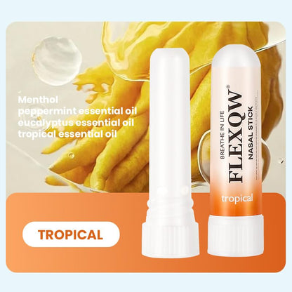 FLEXQW Peppermint Cooling Nasal Inhaler Stick, Refreshing & Soothing Nasal Care, Portable Energy Boost Stick for Congestion Relief, Focus & Freshness, Travel Size FLEXQWBuy Supplements Australia