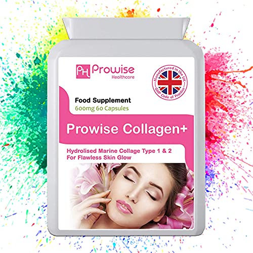 Marine Collagen Type 1 and Type 2 1200mg - 60 Capsules | UK Manufactured PH PROWISE HealthcareBuy Supplements Australia