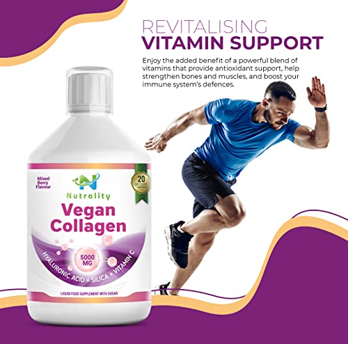 Nutrality Vegan Liquid Collagen | Premium-Grade 5000mg Hydrolyzed Collagen Peptides with Silica, Biotin NutralityBuy Supplements Australia