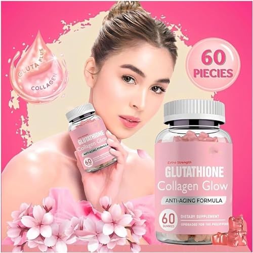 Glutathione Collagen Gummies,Glutathione Collagen Glow Gummies for Dark Spot,60 Pieces NNOVATBuy Supplements Australia