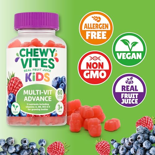 Chewy Vites Kids Multivitamin Advance 60 Gummy Vitamins | 11 Essential Nutrients CHEWY VITESBuy Supplements Australia