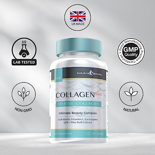 Collagen Bio-10 with Marine Collagen, Biotin & Co-Enzyme Q10 (60 Capsules) Evolution SlimmingBuy Supplements Australia