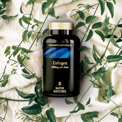Collagen Capsules 820mg - 180 High Strength Capsules (3 Months Supply) SatinNaturelBuy Supplements Australia