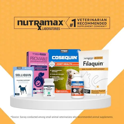 Nutramax Filaquin Anal Gland Supplement for Dogs, from The Same Company as Cosequin & Proviable, with Pre & Postbiotics and Psyllium Husk Fiber to Support Anal Gland Health, 90 Count Soft Chews Nutramax LaboratoriesBuy Supplements Australia