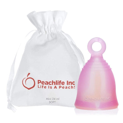 Peachlife Boric Acid Suppositories and Small Soft Menstrual Cup with Ring Pull PeachlifeBuy Supplements Australia
