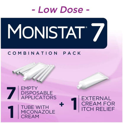 Monistat 7-Day Yeast Infection Treatment | Cream + External Itch Relief Cream | Pack of 2 MonistatBuy Supplements Australia