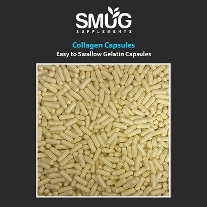 SMUG Supplements Collagen Capsules - 60 High Strength 400mg Pills - Promotes Healthy Skin SMUG SupplementsBuy Supplements Australia