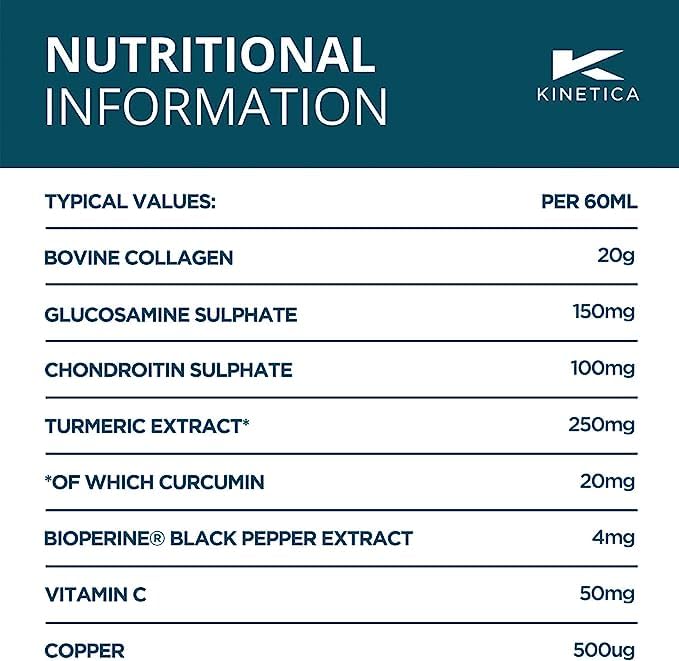 Kinetica Collagen with Turmeric (12-Pack) 20g Collagen & 50mg Vitamin C. Orange & Mango Flavour KineticaBuy Supplements Australia