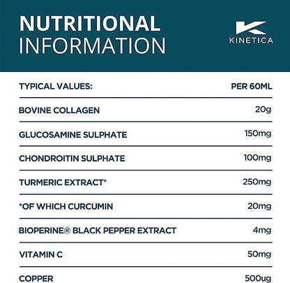 Kinetica Collagen with Turmeric (12-Pack) 20g Collagen & 50mg Vitamin C. Orange & Mango Flavour KineticaBuy Supplements Australia