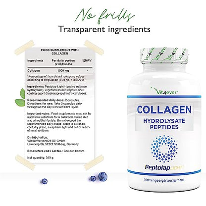 Collagen - 365 Capsules - 1500 mg per Daily Serving - Premium: 100% Bovine Collagen Vit4everBuy Supplements Australia