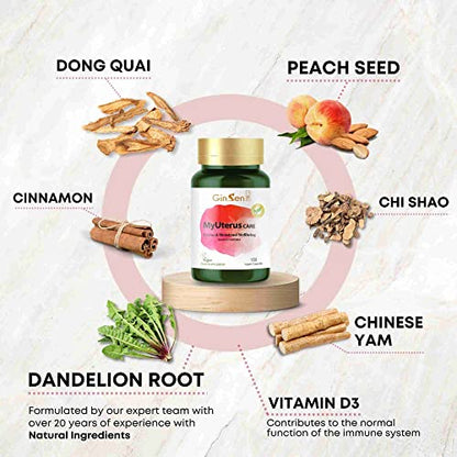 GinSen MyUterus Care for Women’s Warm Uterus, Pregnancy & Menstrual Wellness GinSenBuy Supplements Australia