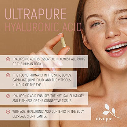 Collagen Capsules Divique Collagen Hyaluron 1500mg Collagen Peptides Type 1, 2, 3, 5, 10 DiviqueBuy Supplements Australia