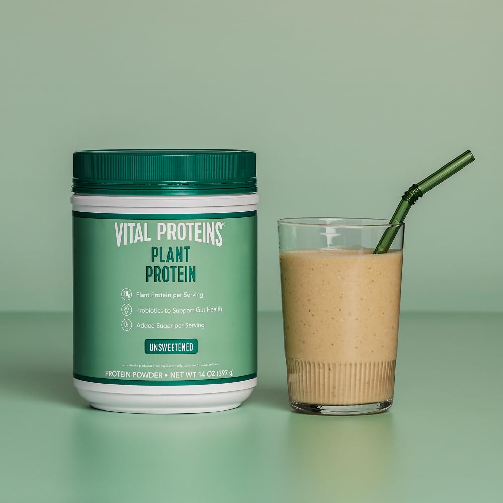 Vital Proteins Collagen Peptides Powder, 9.33 oz Unflavored + 14 oz Unsweetened Plant Vital ProteinsBuy Supplements Australia