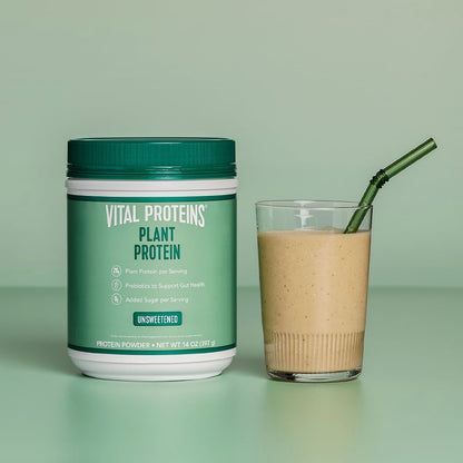 Vital Proteins Collagen Peptides Powder, 9.33 oz Unflavored + 14 oz Unsweetened Plant Vital ProteinsBuy Supplements Australia