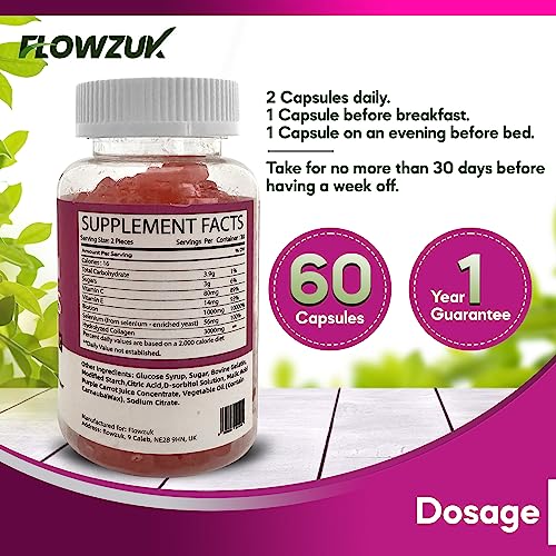 Collagen Gummies High Strength with Biotin Vitamin C & E | Flowzuk | Anti Aging, Hair Growth FLOWZUKBuy Supplements Australia