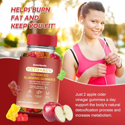 Arevtovis Apple Cider Vinegar Gummies - Boost Energy, Detox & Support Gut Health ACV ArevtovisBuy Supplements Australia