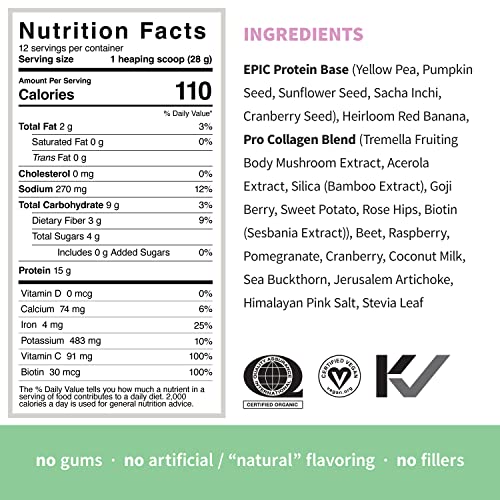 Sprout Living Epic Protein, Plant Based Protein & Superfoods Powder, Pro Collagen, Sprout LivingBuy Supplements Australia