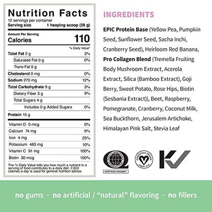 Sprout Living Epic Protein Pro Collagen, 364 g Sprout LivingBuy Supplements Australia