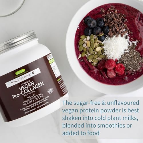 Vegan Collagen Powder, Plant-Based Peptide Protein Supplement with Glycine, 21 Amino Acids & Vitamin C, Complete Collagen Igennus Healthcare NutritionBuy Supplements Australia