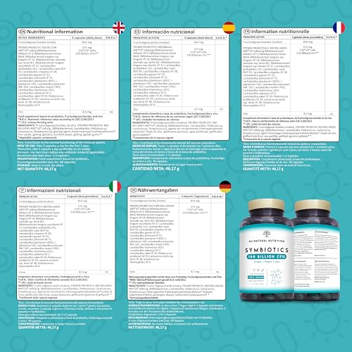 Probiotics 150 Billion CFU - 20 Strains with Prebiotics & Zinc. Highest Concentration N2 Natural NutritionBuy Supplements Australia