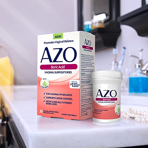 AZO Boric Acid Vaginal Suppositories, Helps Support Odor Control and Balance Vaginal PH AZOBuy Supplements Australia