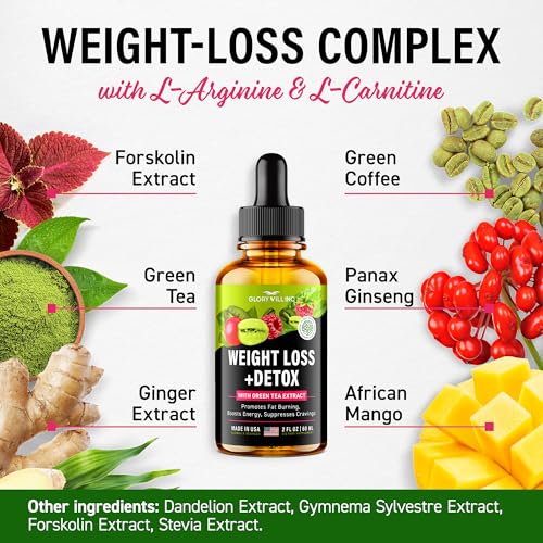 Glory Will Inc Weight Loss Drops Natural Detox Made in USA - Diet Drops for Fat Loss healthsupps.co.ukBuy Supplements Australia