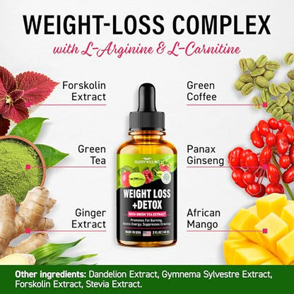 Glory Will Inc Weight Loss Drops Natural Detox Made in USA - Diet Drops for Fat Loss healthsupps.co.ukBuy Supplements Australia