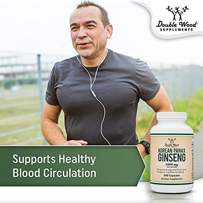 Ginseng Capsules (Korean Red Ginseng Extract, Panax Ginseng 10% Ginsenosides) Double Wood SupplementsBuy Supplements Australia