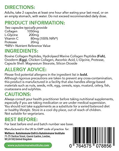 Advanced Collagen V2.Type I, II, III, V and X Hydrolysed Collagen Supplement with Vitamin C Autoimmune InstituteBuy Supplements Australia