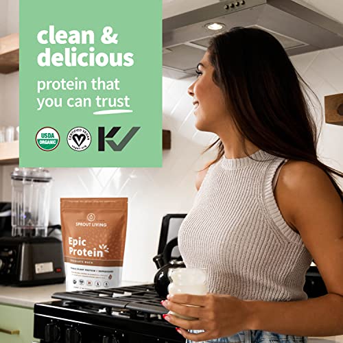 Sprout Living Epic Protein, Plant Based Protein & Superfoods Powder, Chocolate Maca Sprout LivingBuy Supplements Australia